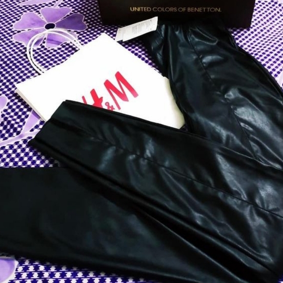 H&M Denim - H & M leather pants